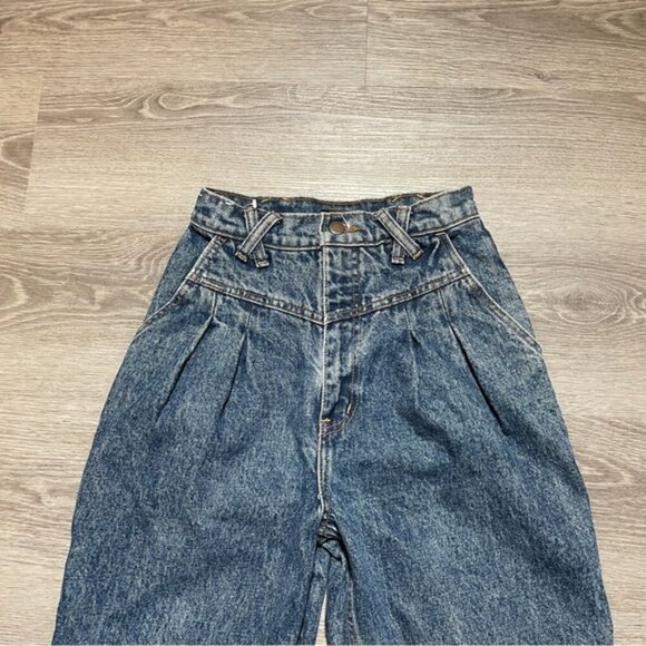 Brass Blue Jeans High Rise Straight Leg 90s Vintage - Picture 7 of 8